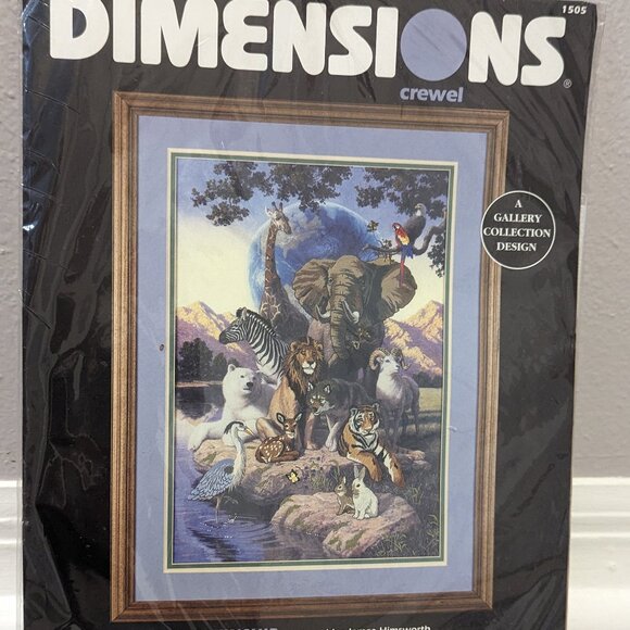 Crewel Needlepoint Vintage Dimensions Universal Kinship Embroidery Kit 1997 - Picture 1 of 3